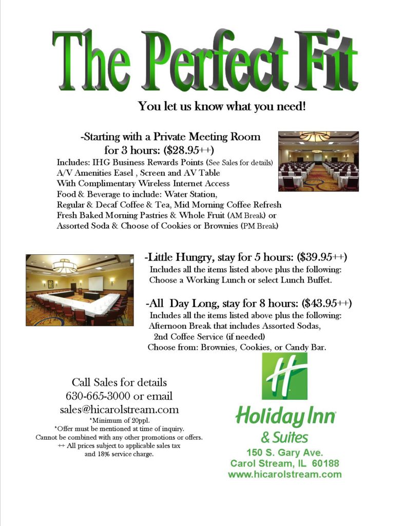 The Perfect Fit Meeting Options from Holiday Inn & Suites
