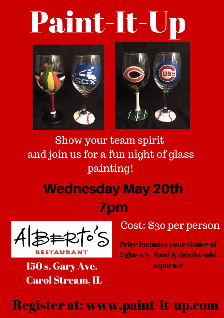 Paint-It-Up Party at Alberto's in Carol Stream on May 20, 2015