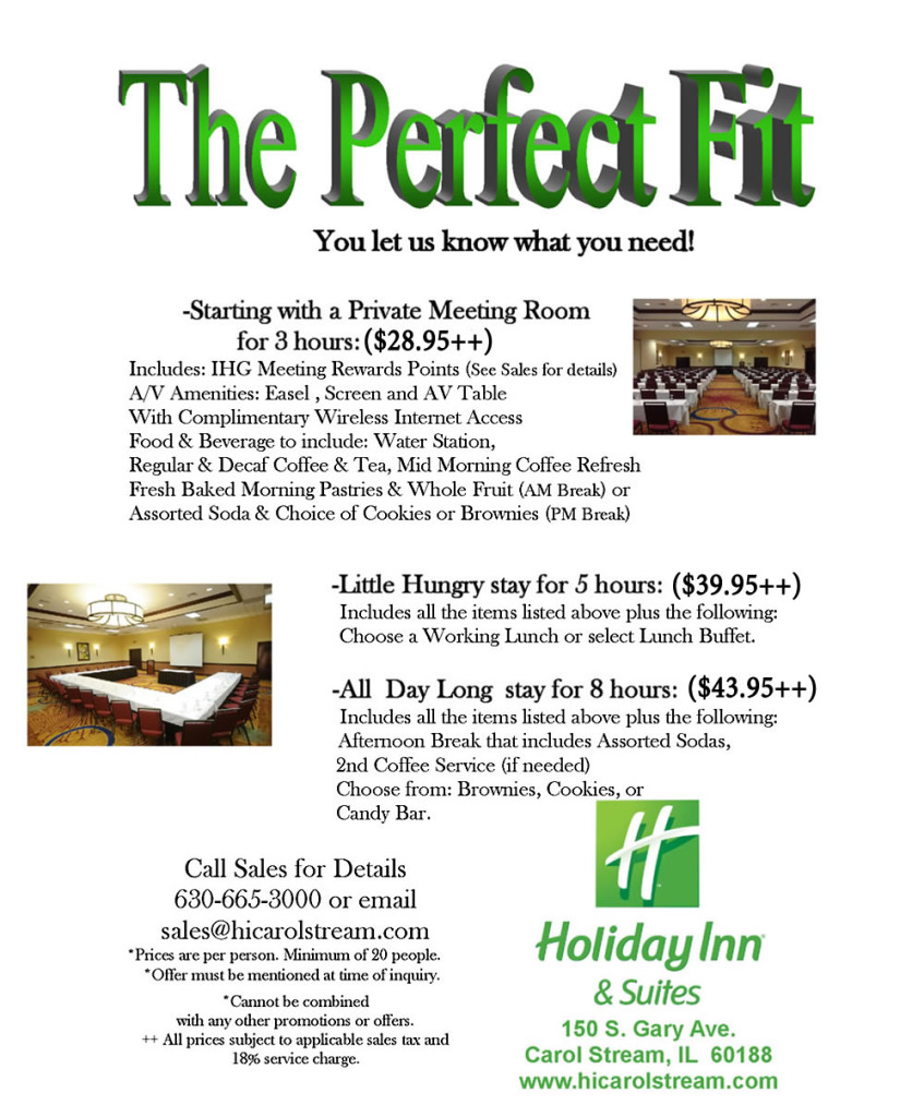 The Perfect Fit Meeting Packages