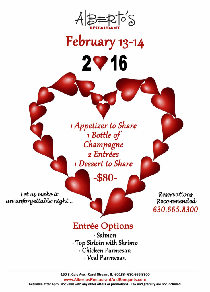 2016 Valentine's Day at Alberto's Restaurant - 