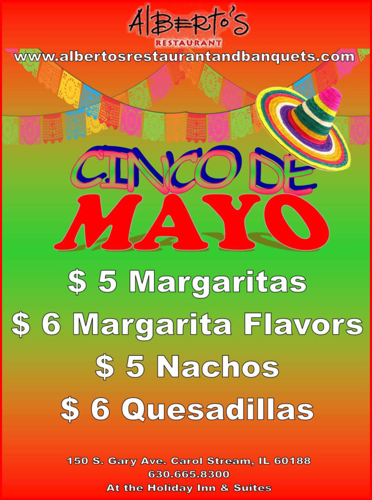 5 de mayo specials at Alberto's!