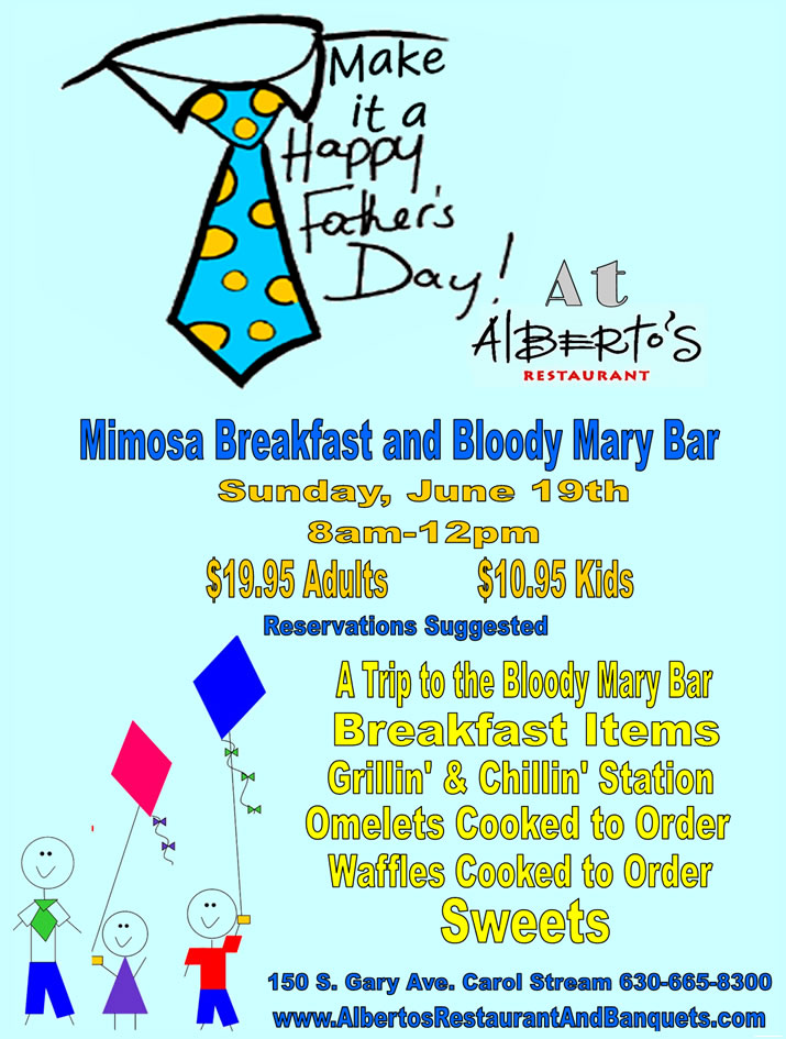 Father's Day 2016 at Alberto's - June 19!