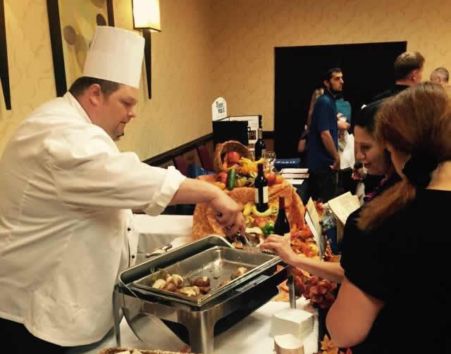 Alberto's Executive Chef Jason Burton in action.